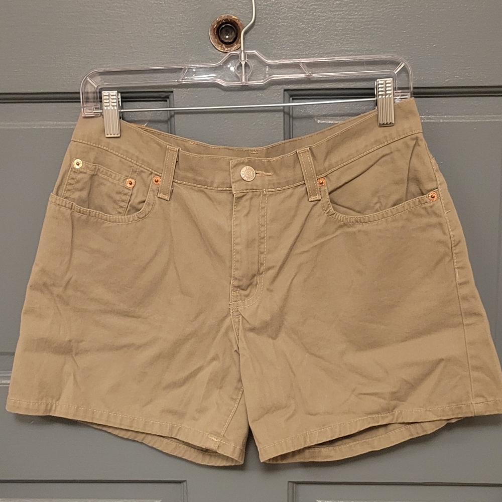Ralph Lauren Khaki/Tan Cotton Jean Shorts Size 6